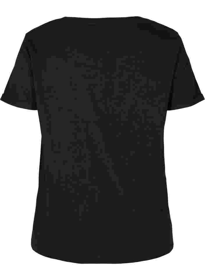 Trænings t-shirt med print, Black Gradiant, Packshot image number 1