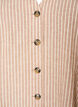 Stribet vest i h&oslash;r og viskose, Beige, Packshot image number 2