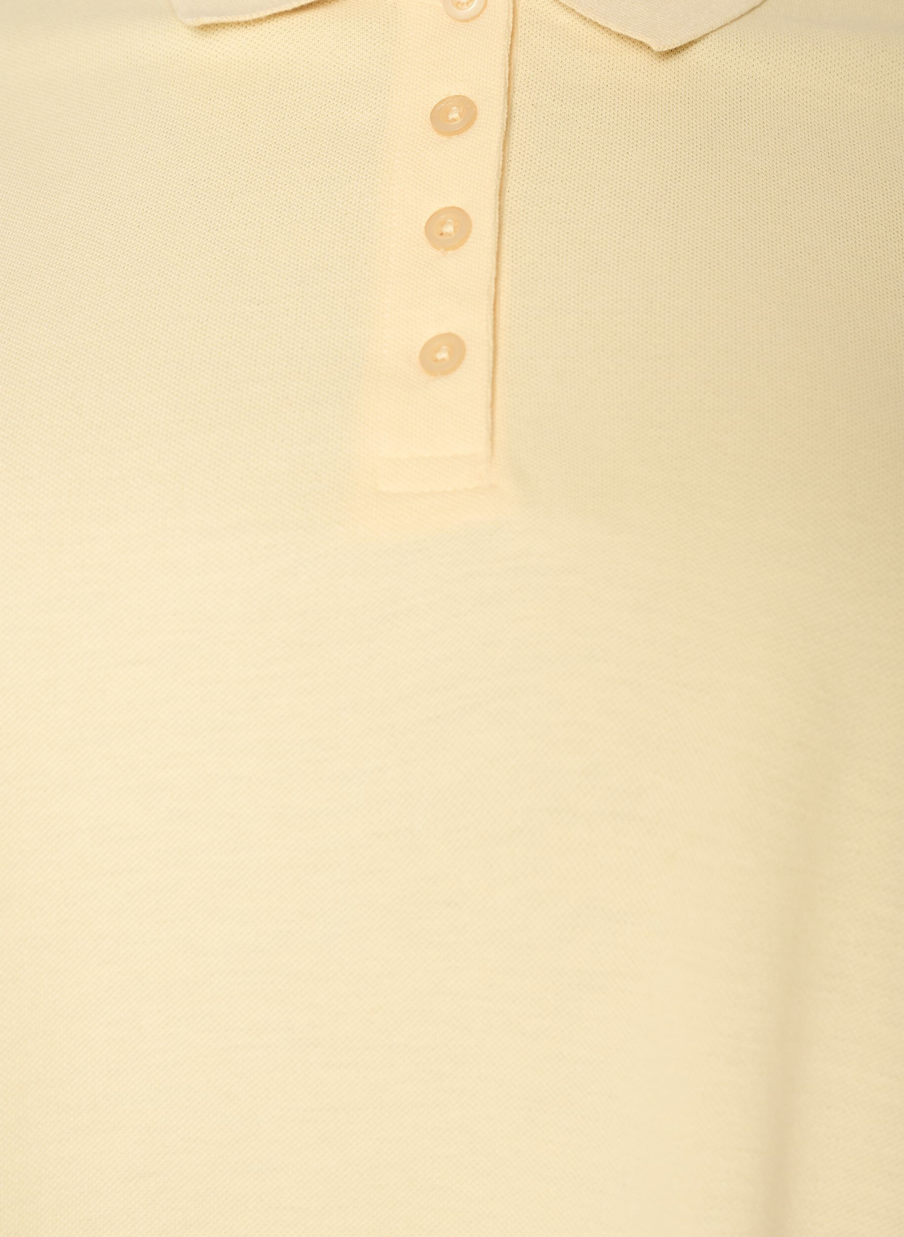 Zizzi Poloshirt med korte &aelig;rmer, Gul, Packshot image number 2