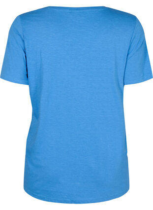 Kortærmet basis t-shirt med v-hals, Provence , Packshot image number 1