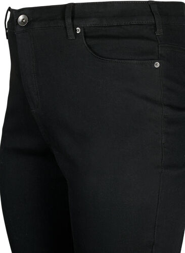 Amy jeans med høj talje og super slim fit, Black, Packshot image number 2