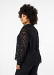 Jacquard skjorte med knapper, Black, Model image number 1