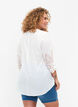 Skjortebluse med broderi anglaise og 3/4 ærmer, Bright White, Model image number 1