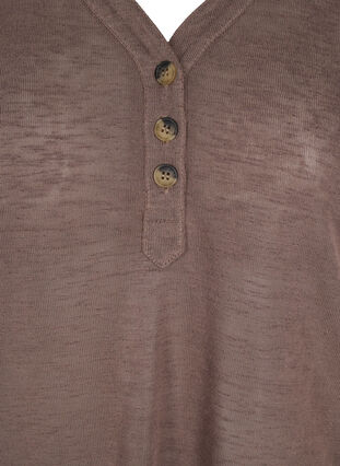 Kortærmet t-shirt med knapper , Falcon, Packshot image number 2