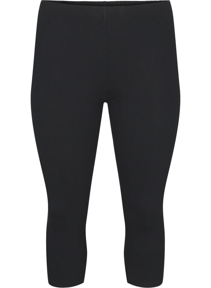 Basis 3/4 leggings i viskose , Black, Packshot image number 0