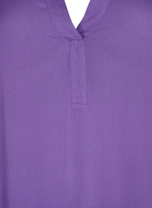 Viskose tunika med v-udskæring, Deep Lavender, Packshot image number 2
