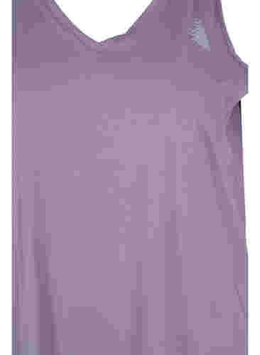 Træningstop med v-udskæring, Purple Sage, Packshot image number 2