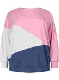 Sweatshirt med color-block