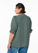Skjortebluse med 1/2 &aelig;rmer, Gr&oslash;n, Model image number 2