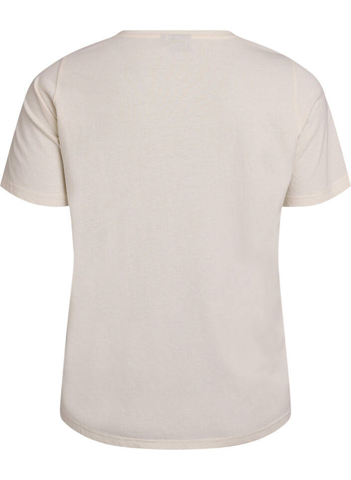 T-shirt med motiv, Hvid, Packshot image number 1