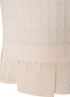 Struktureret bluse med fl&aelig;sekant, Vanilla, Packshot image number 3