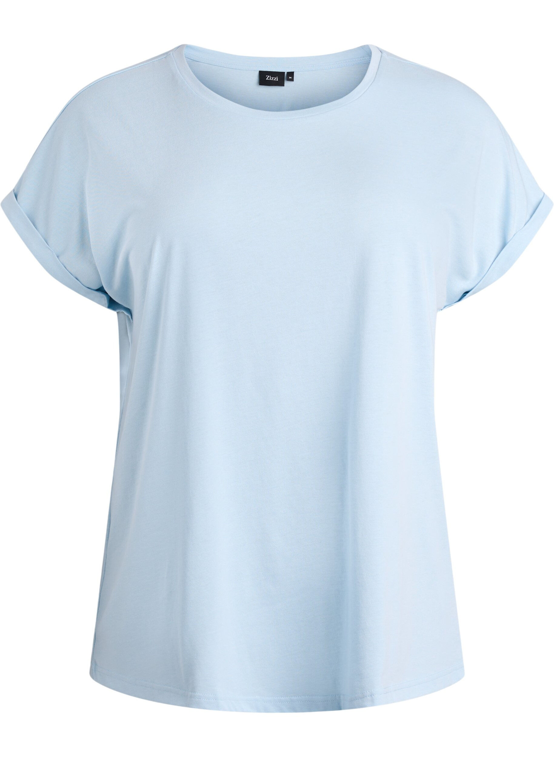 Kort&aelig;rmet t-shirt i bomuldsblanding