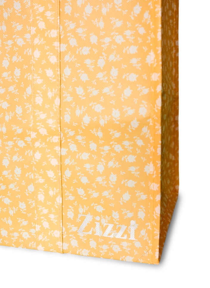 Shoppingbag med lynl&aring;s, Orange, Packshot image number 2