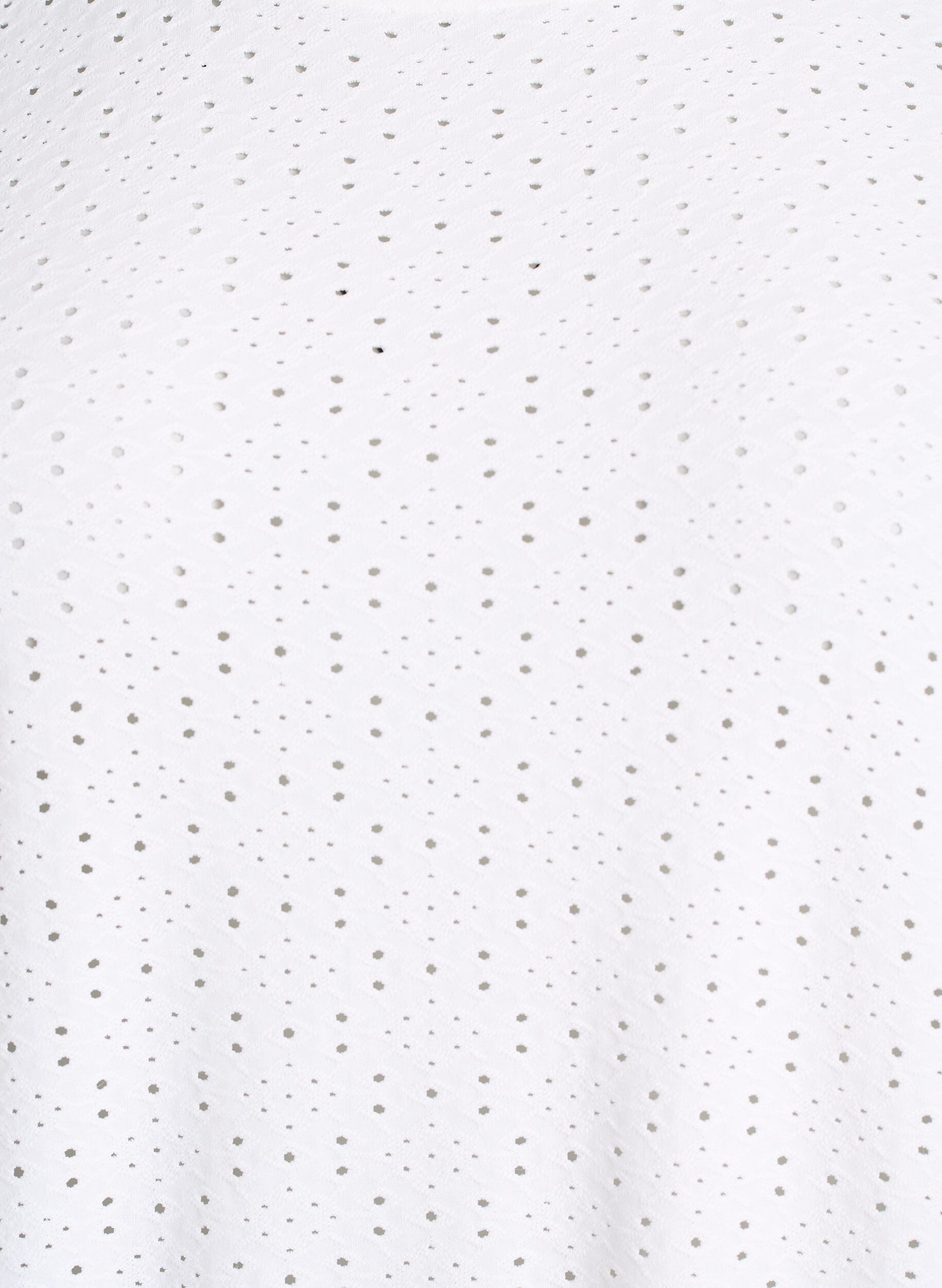 ZizziBluse med hulm&oslash;nster og ballon-effekt, Hvid, Packshot image number 2