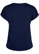 Kort&aelig;rmet t-shirt i bomuldsblanding, Bl&aring;, Packshot image number 1