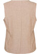 Stribet vest i h&oslash;r og viskose, Beige, Packshot image number 1