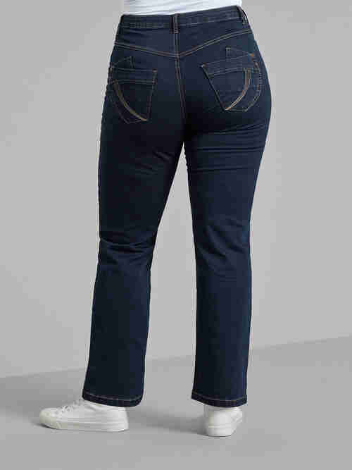 Regular fit Gemma jeans med høj talje