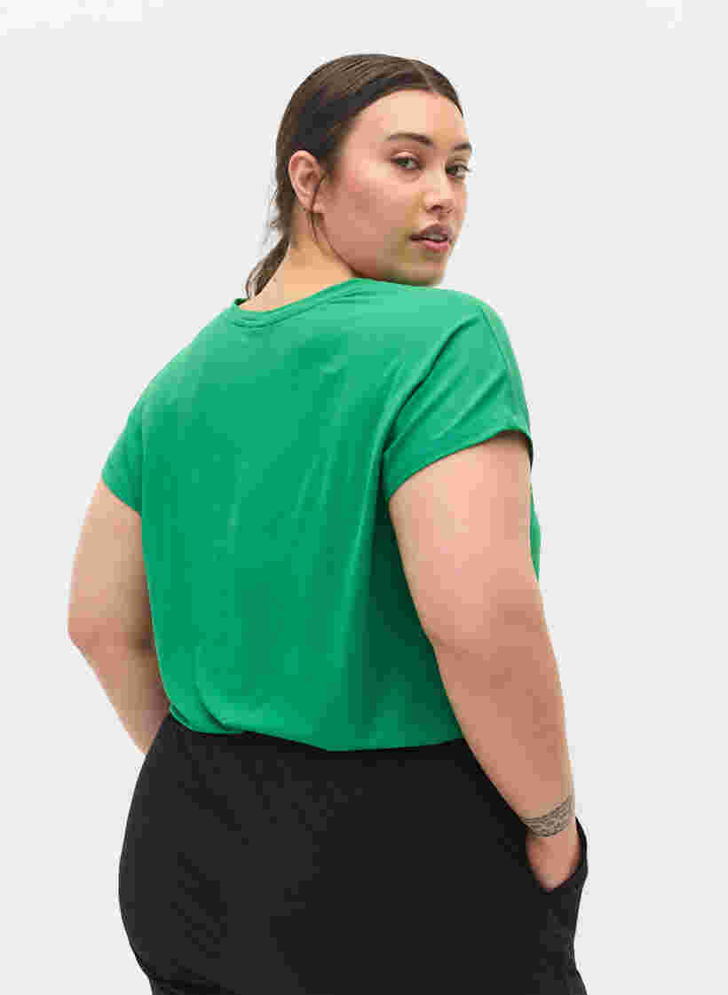 Ensfarvet trænings t-shirt, Jolly Green, Model image number 1
