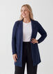 Lang blazer med lommer, Bl&aring;, Model image number 0