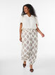 Bluse i viskose med broderie anglaise, Beige, Model image number 1
