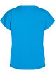 Ensfarvet tr&aelig;nings t-shirt, Bl&aring;, Packshot image number 1