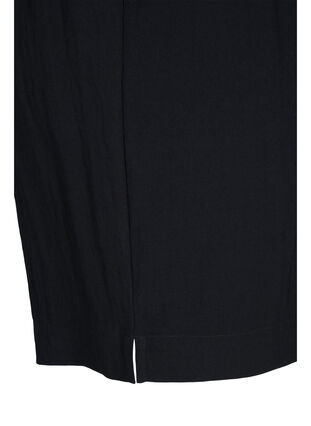 Løse shorts i viskose, Black, Packshot image number 3