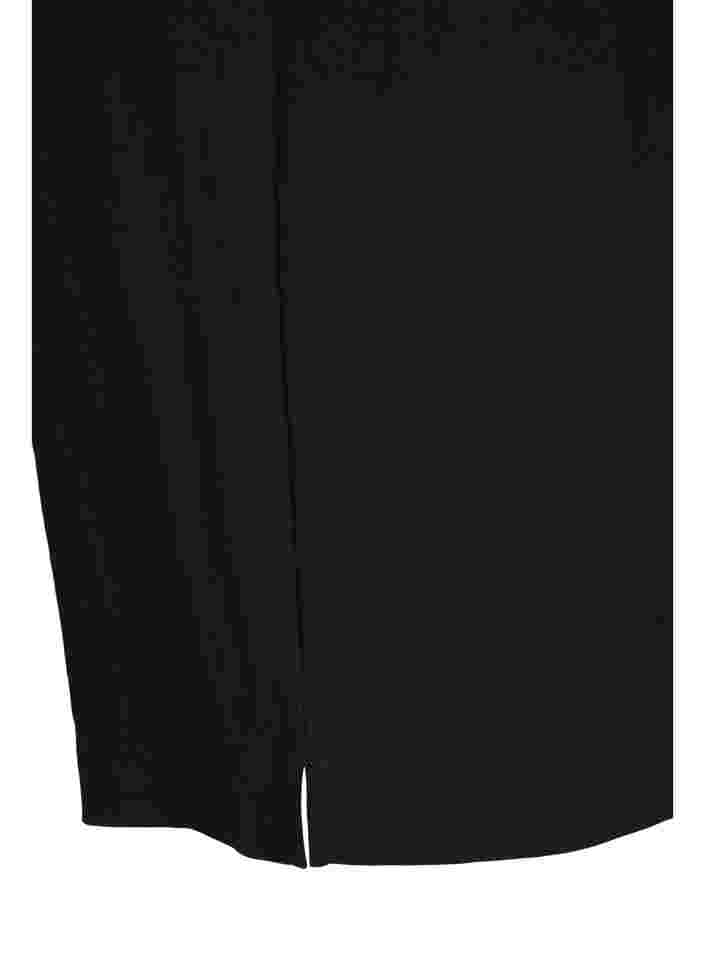 Løse shorts i viskose, Black, Packshot image number 3