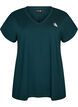 L&oslash;s tr&aelig;nings t-shirt med V-hals, Gr&oslash;n, Packshot image number 0