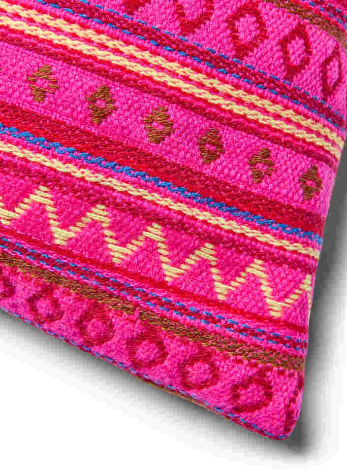 Pudebetræk med jacquardmønster, Dark Pink Comb, Packshot image number 1