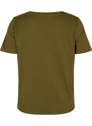 T-shirt med glimmer print i bomuld, Ivy G. Shimmer Face, Packshot image number 1