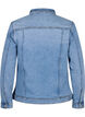 Kort denimjakke i bomuld, Light blue denim, Packshot image number 1