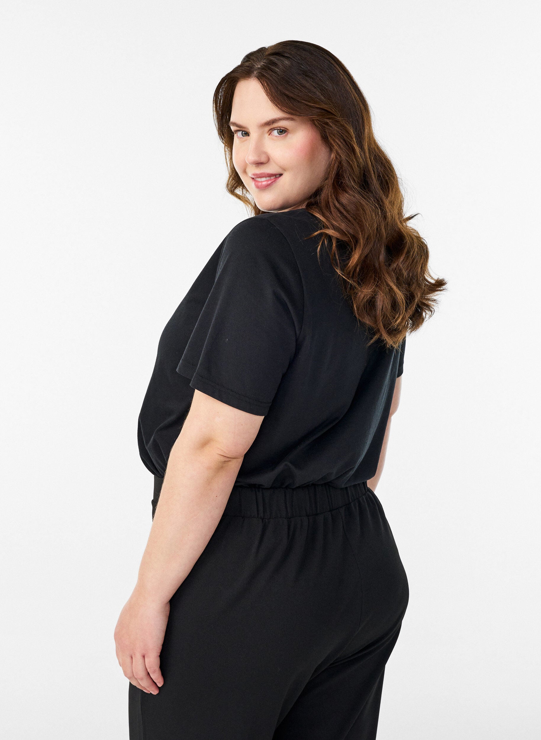 ZizziT-shirt med motiv, Sort, Model image number 2
