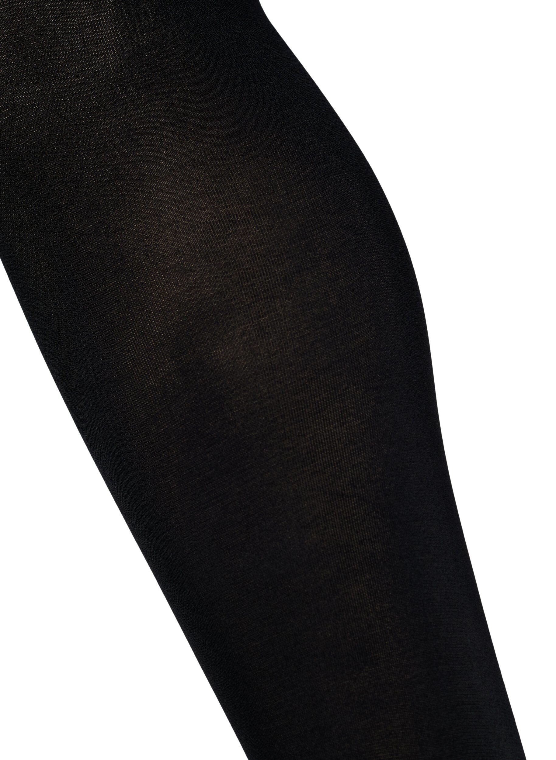 ZizziStr&oslash;mpebukser i 100 denier, Sort, Packshot image number 1