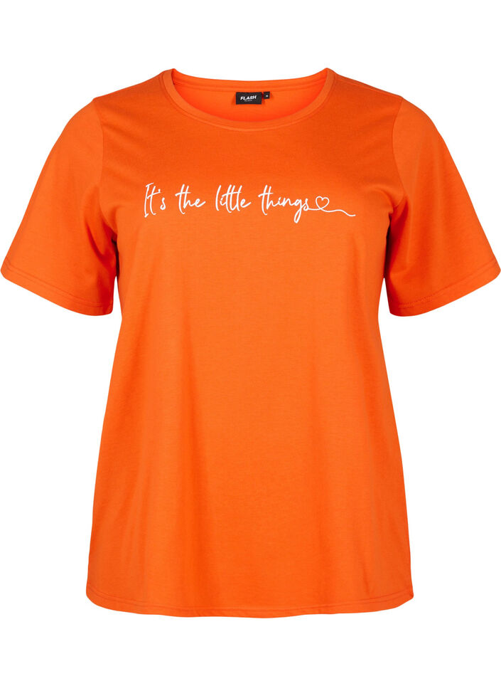 FLASH - T-shirt med motiv, Orange.com, Packshot image number 0