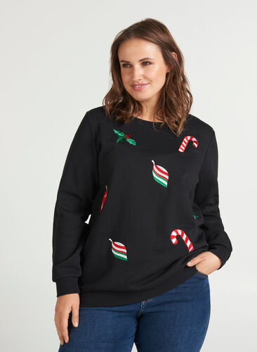 Jule sweatshirt, Black, Model image number 0