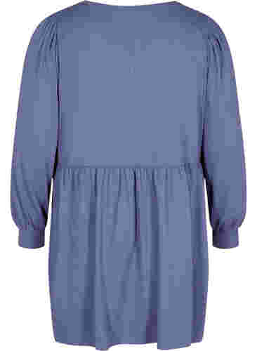 Graviditets tunika med pufærmer, Nightshadow Blue, Packshot image number 1