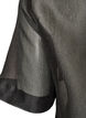 Transparent kort&aelig;rmet skjorte med brystlommer, Sort, Packshot image number 4