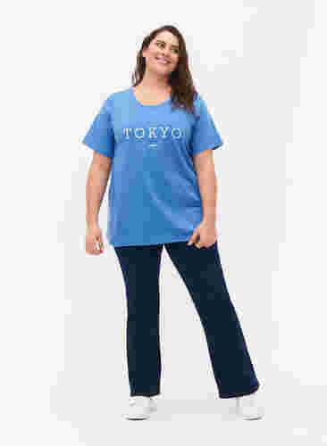 FLASH - T-shirt med motiv, Ultramarine, Model image number 2