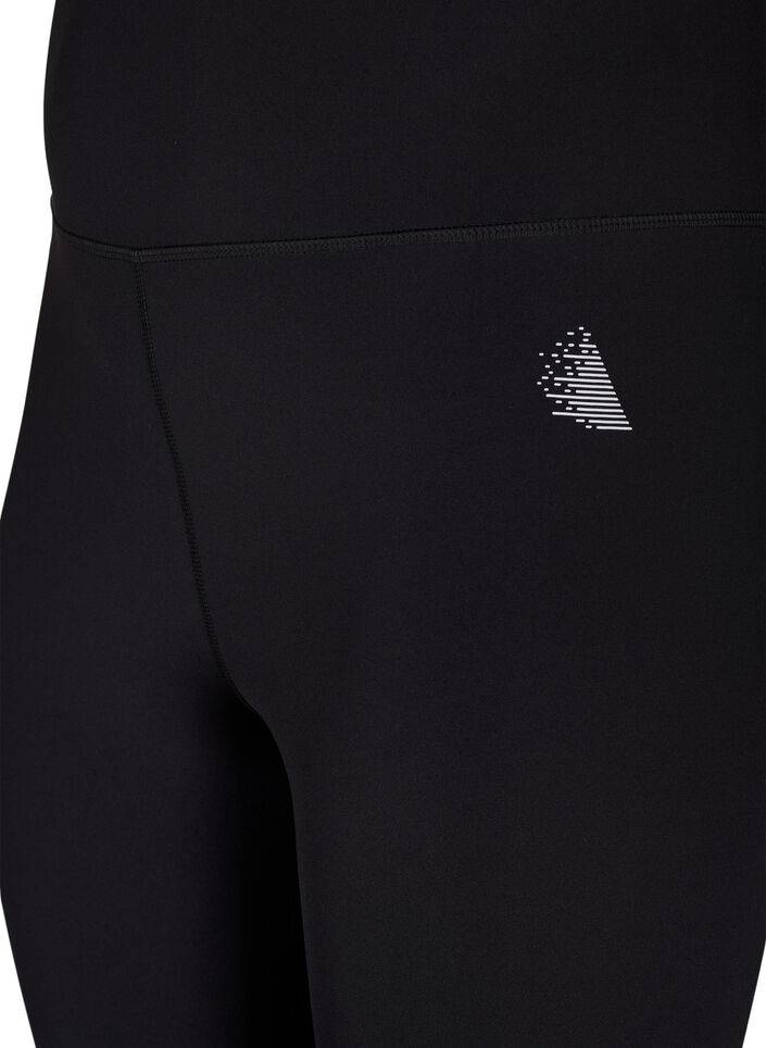 CORE, SUPER TENSION TIGHTS - 3/4 træningstights med lomme, Black, Packshot image number 2