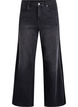 Wide fit jeans med lodrette denimdetaljer, Gr&aring;, Packshot image number 0