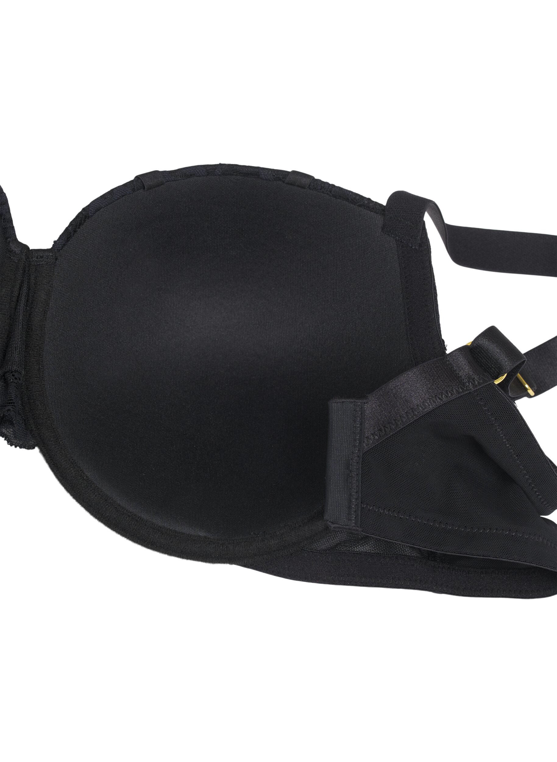 Zizzi Formst&oslash;bt bh med rhinestens detaljer, Black, Packshot image number 3