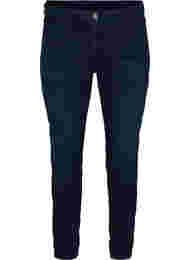 Ekstra slim Sanna jeans med regulær talje , Dark blue