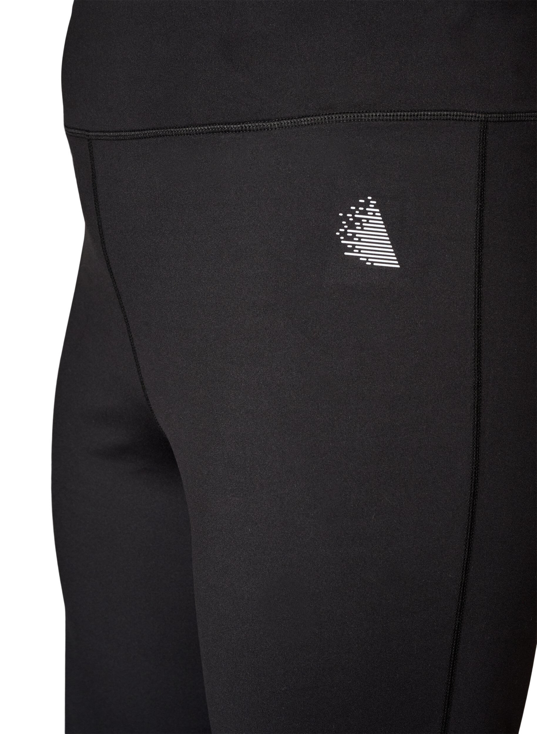 ZizziBootcut tr&aelig;ningstights med h&oslash;j talje, Sort, Packshot image number 2