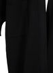 Lang strikcardigan med lommer, Black, Packshot image number 3
