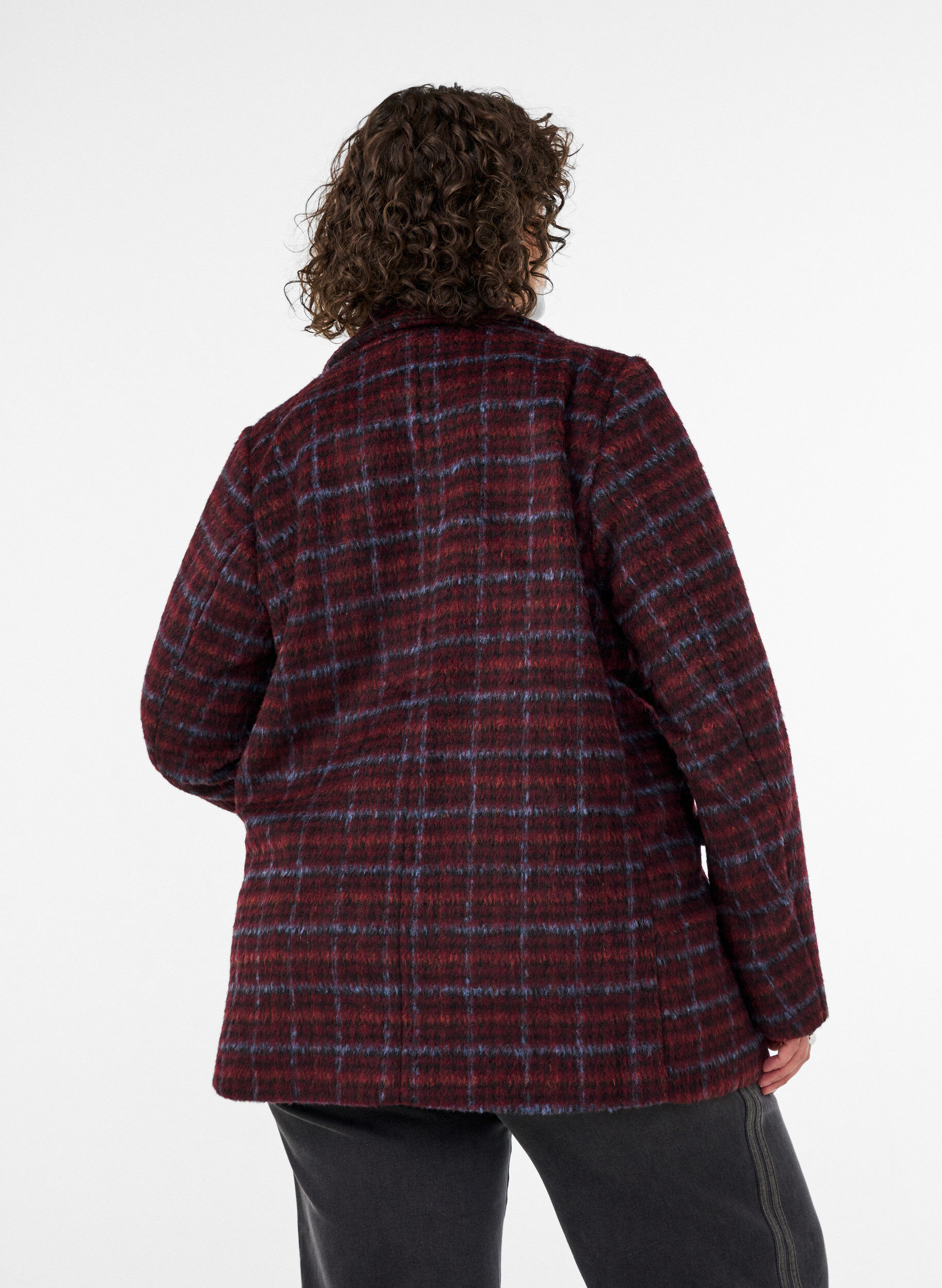 ZizziTernet jakke med lommer, R&oslash;d, Model image number 2