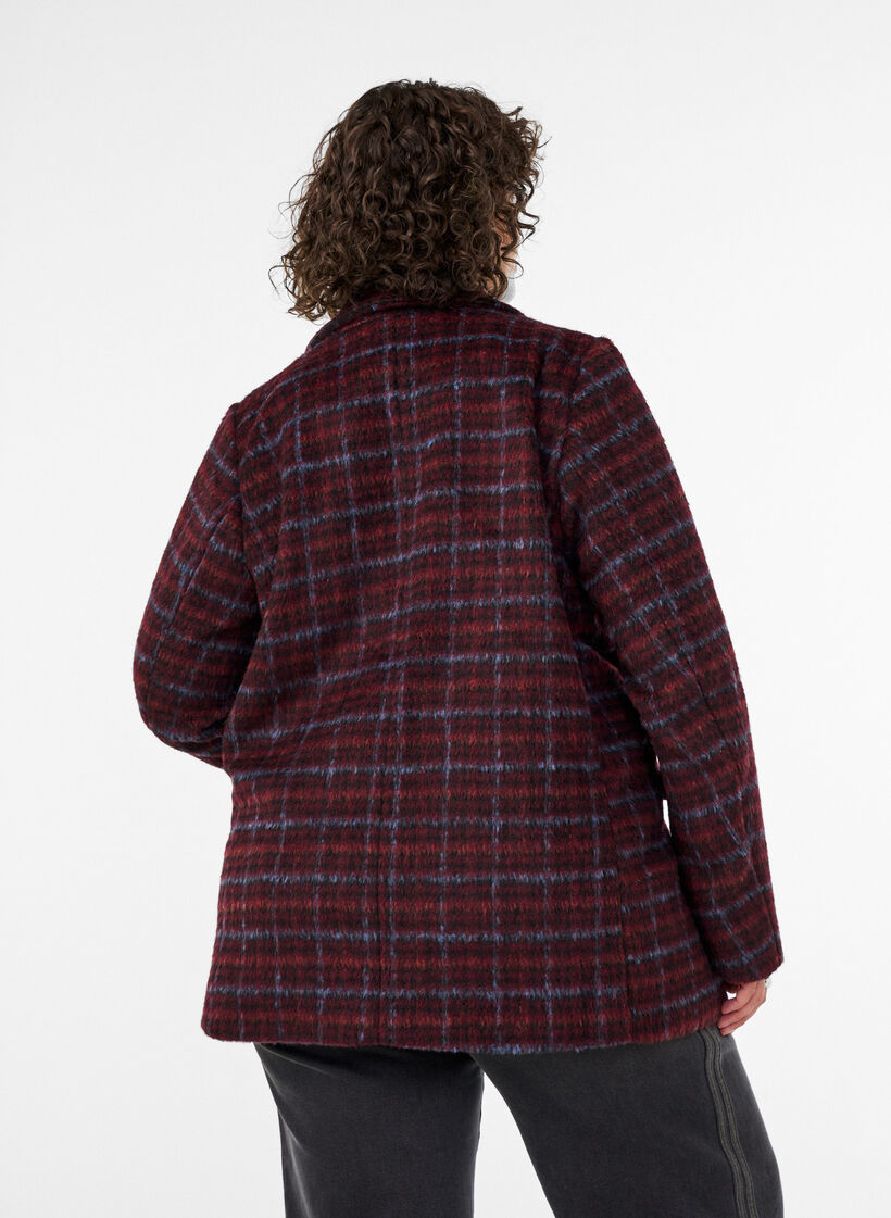 Ternet jakke med lommer, R&oslash;d, Model image number 2