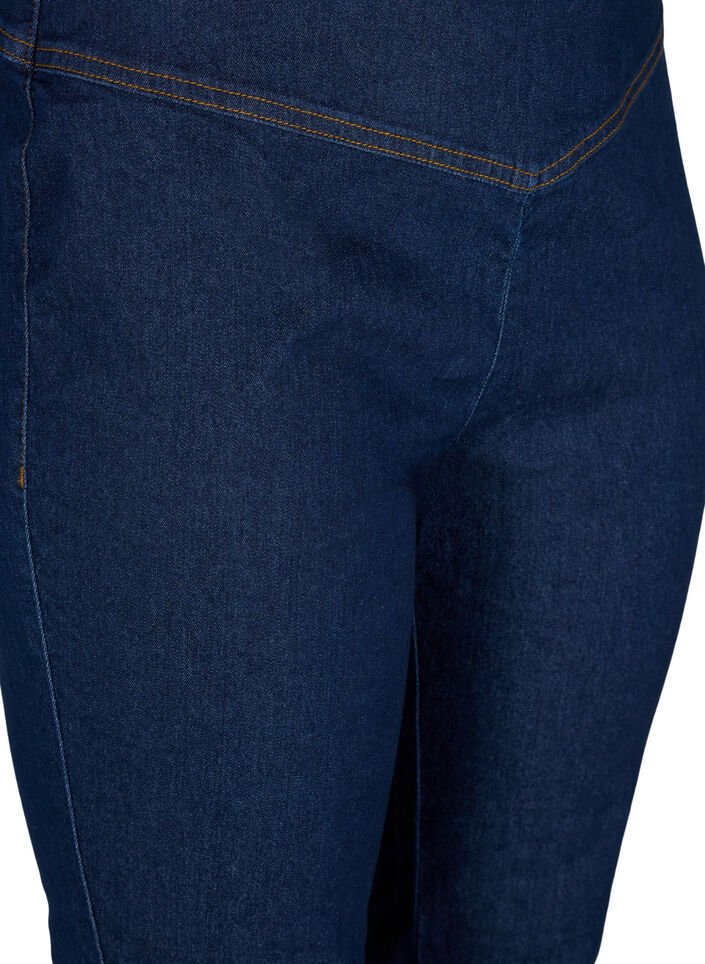 Stretchy jeggings i bomuldsmix, Dark blue, Packshot image number 2