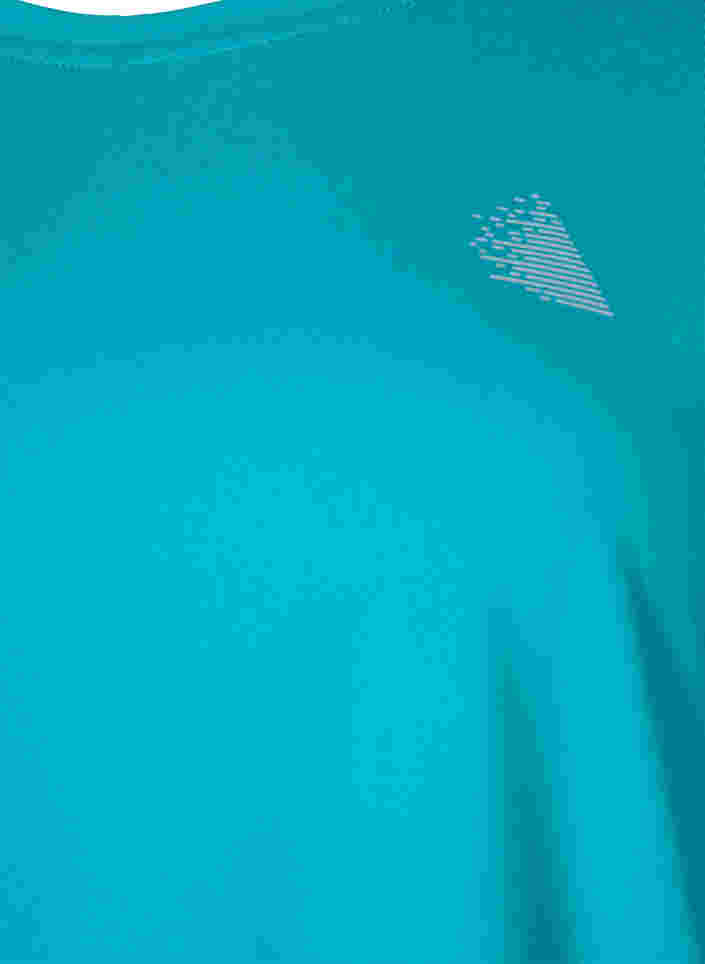Kortærmet trænings t-shirt, Deep Peacock Blue, Packshot image number 2