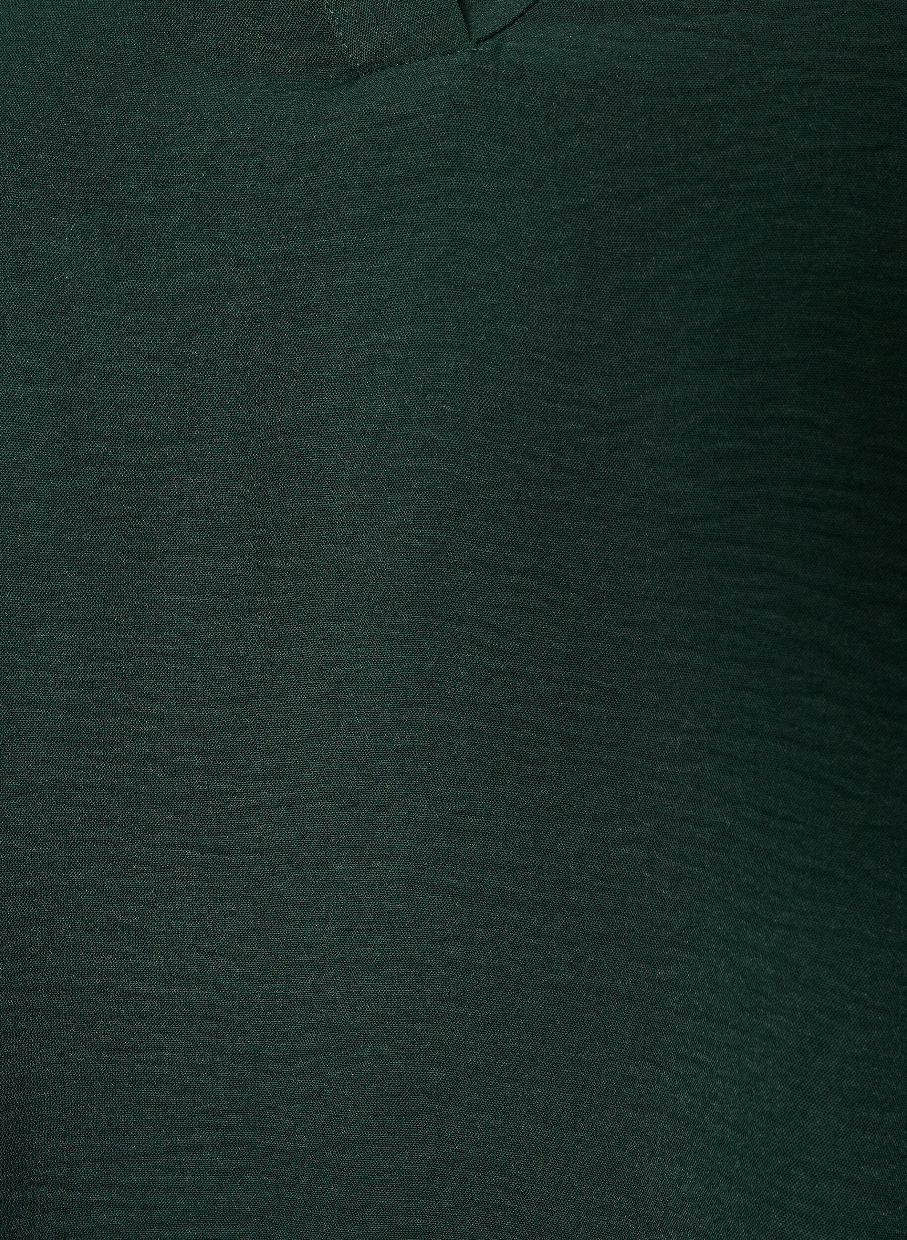 ZizziBluse med smock manchetter og V-udsk&aelig;ring, Gr&oslash;n, Packshot image number 2