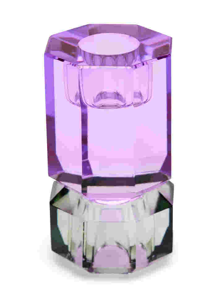 Krystal lysestage, Olive/Violet, Packshot image number 0